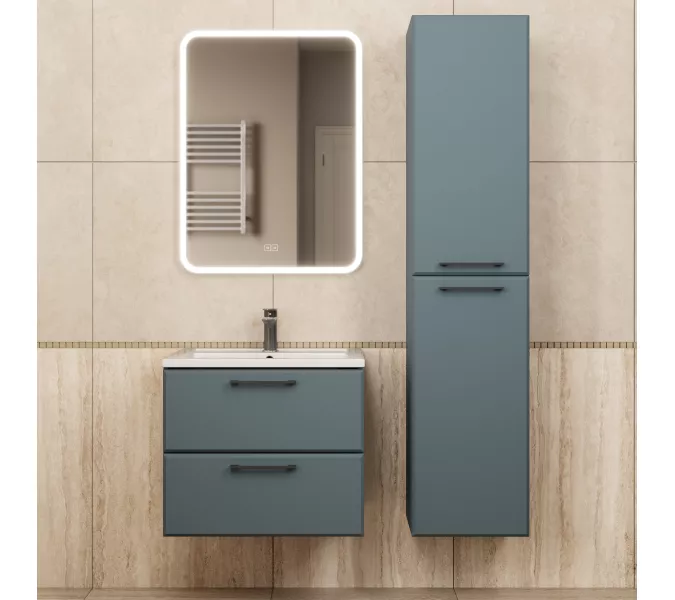 Шкаф-пенал  Uperwood Foster NEW 36х160 см, серый графит, Выбрать цвет: Серый графит, изображение 3