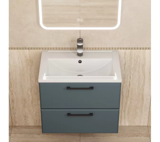 Тумба подвесная Uperwood Foster New серый графит, Выбрать цвет: Серый графит, Выбрать размер: 60, изображение 4