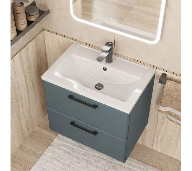 Тумба подвесная Uperwood Foster New серый графит, Выбрать цвет: Серый графит, Выбрать размер: 60, изображение 5