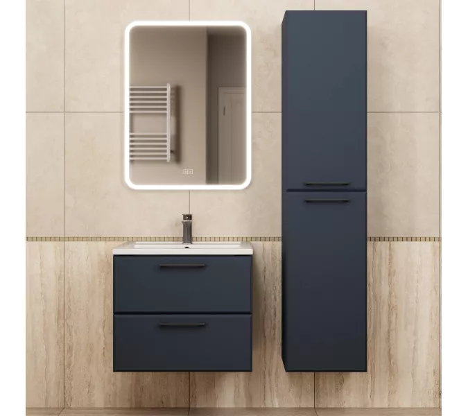 Шкаф-пенал  Uperwood Foster NEW 36х160 см, черный, Выбрать цвет: Черный матовый, изображение 3