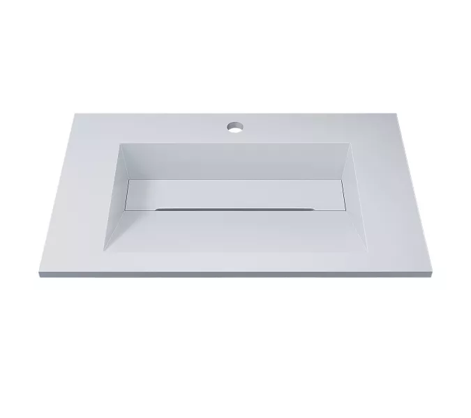 Раковина полувстраиваемая Uperwood Next Premium  белая, Выбрать цвет: Белый, Выбрать размер: 70, изображение 2