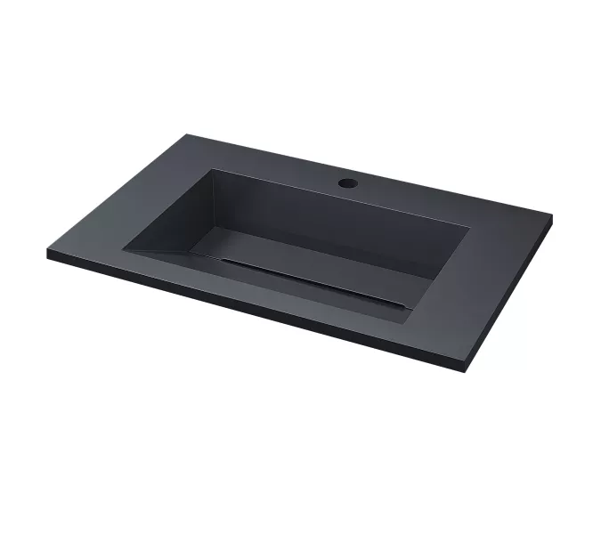 Раковина полувстраиваемая Uperwood Next Premium , серый глянец, Выбрать цвет: Серый, Выбрать размер: 70