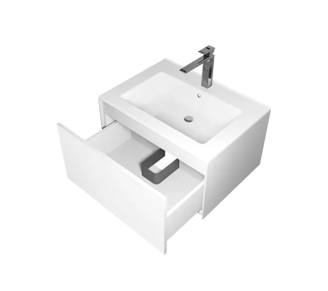 Тумба подвесная Uperwood Parma Premium, белая, Выбрать цвет: Белый матовый, Выбрать размер: 65, изображение 7