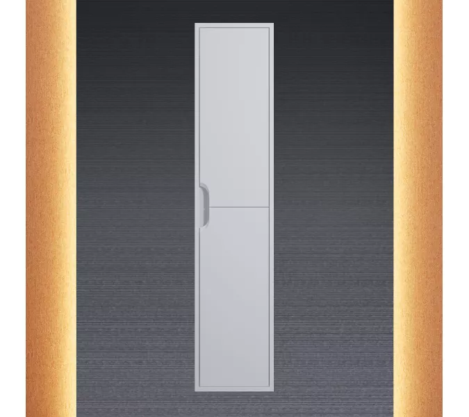 Шкаф-пенал  подвесной Uperwood Modul 33х150 см, белый матовый, Выбрать цвет: Белый матовый