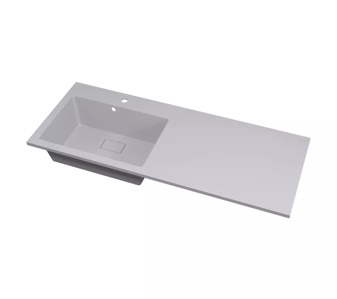 Раковина над стиральной машиной Uperwood Cosmos Quartz 120 см, левая/правая жасмин, Выбрать цвет: Жасмин, Внешний вид: Крыло справа, изображение 3