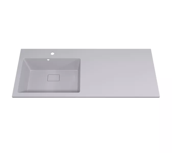 Раковина над стиральной машиной Uperwood Cosmos Quartz 120 см, левая/правая жасмин, Выбрать цвет: Жасмин, Внешний вид: Крыло справа, изображение 4