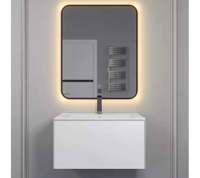 Раковина для ванной , Uperwood Parma Premium, белая глянцевая                         , Выбрать цвет: Белый, Выбрать размер: 65, изображение 7