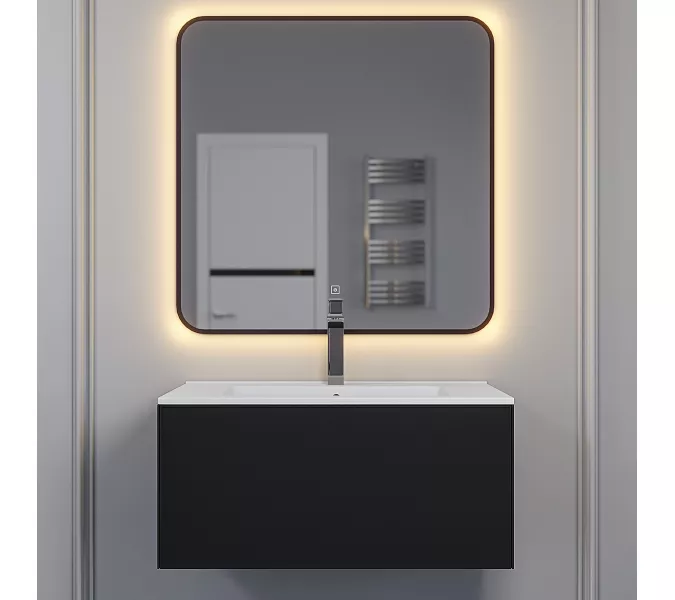 Раковина для ванной , Uperwood Parma Premium, белая глянцевая                         , Выбрать цвет: Белый, Выбрать размер: 75, изображение 3