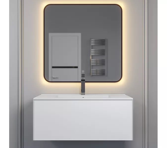 Раковина для ванной , Uperwood Parma Premium, белая глянцевая                         , Выбрать цвет: Белый, Выбрать размер: 85, изображение 10