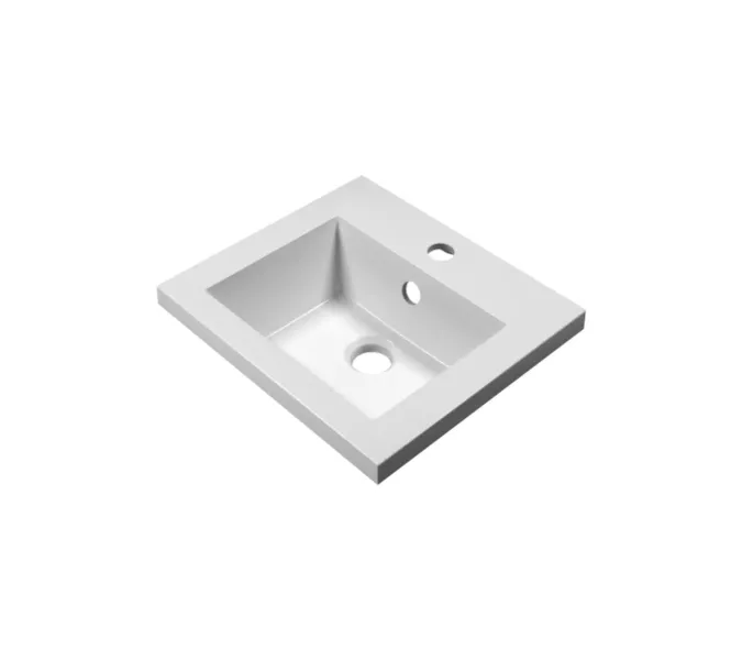 Раковина для ванной Uperwood Eva, белая глянцевая, Выбрать цвет: Белый, Выбрать размер: 40