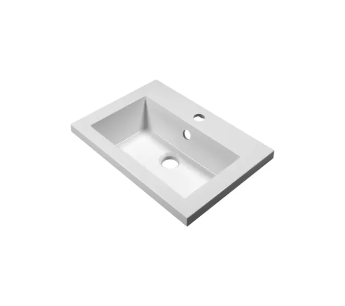 Раковина для ванной Uperwood Eva, белая глянцевая, Выбрать цвет: Белый, Выбрать размер: 50