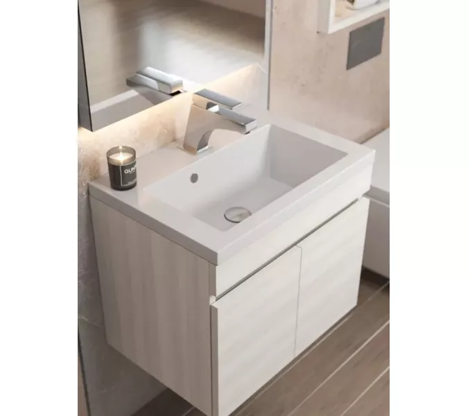 Раковина для ванной Uperwood Eva, белая глянцевая, Выбрать цвет: Белый, Выбрать размер: 50, изображение 4