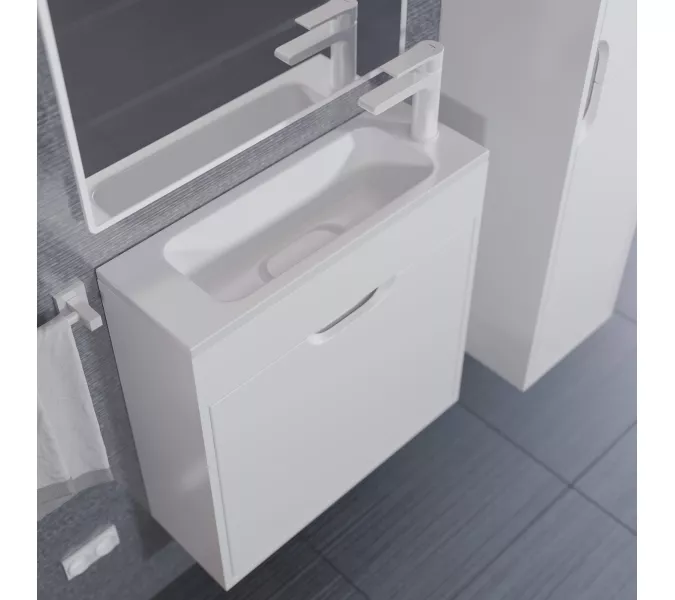 Раковина для ванной Uperwood Modul  белая глянцевая, Выбрать цвет: Белый, Выбрать размер: 60, изображение 8