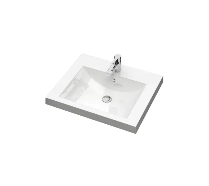 Раковина для ванной Uperwood Eva, белая глянцевая, Выбрать цвет: Белый, Выбрать размер: 60, изображение 6