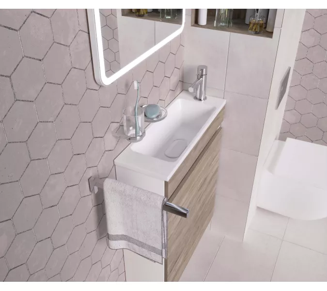 Раковина для ванной Uperwood Modul  белая глянцевая, Выбрать цвет: Белый, Выбрать размер: 60, изображение 12