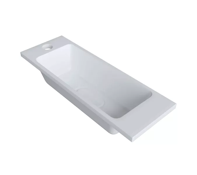 Раковина для ванной Uperwood Modul  белая глянцевая, Выбрать цвет: Белый, Выбрать размер: 60, изображение 4