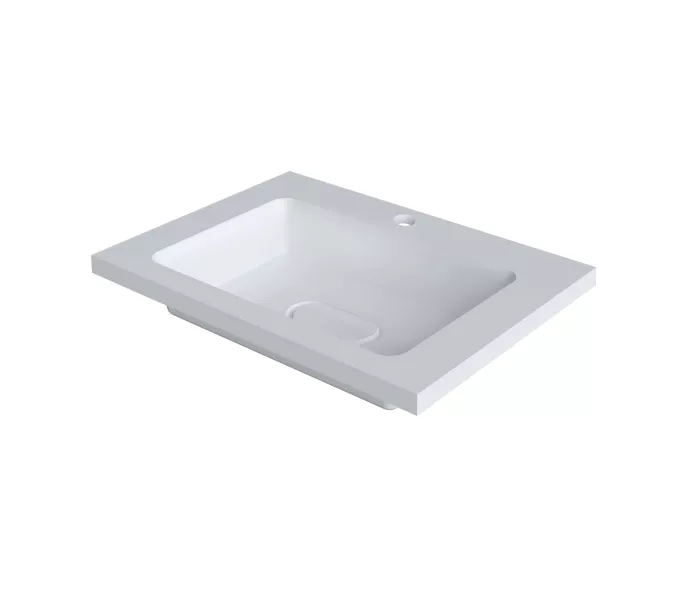 Раковина для ванной Uperwood Modul  белая глянцевая, Выбрать цвет: Белый, Выбрать размер: 65