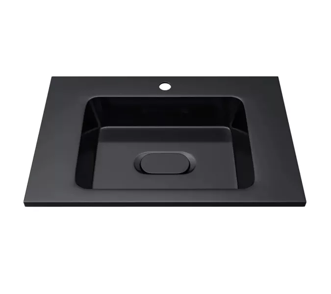 Раковина для ванной Uperwood Modul 65 см, черная глянцевая, Выбрать цвет: Черный, Выбрать размер: 65, изображение 2