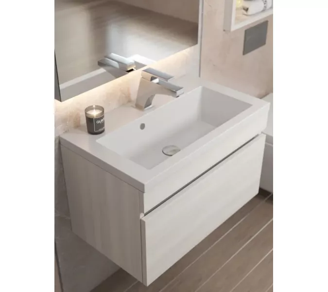 Раковина для ванной Uperwood Eva, белая глянцевая, Выбрать цвет: Белый, Выбрать размер: 60, изображение 5