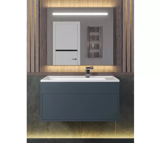 Раковина для ванной Uperwood Lotus Premium , белая матовая, Выбрать цвет: Белый матовый, Выбрать размер: 80, изображение 5