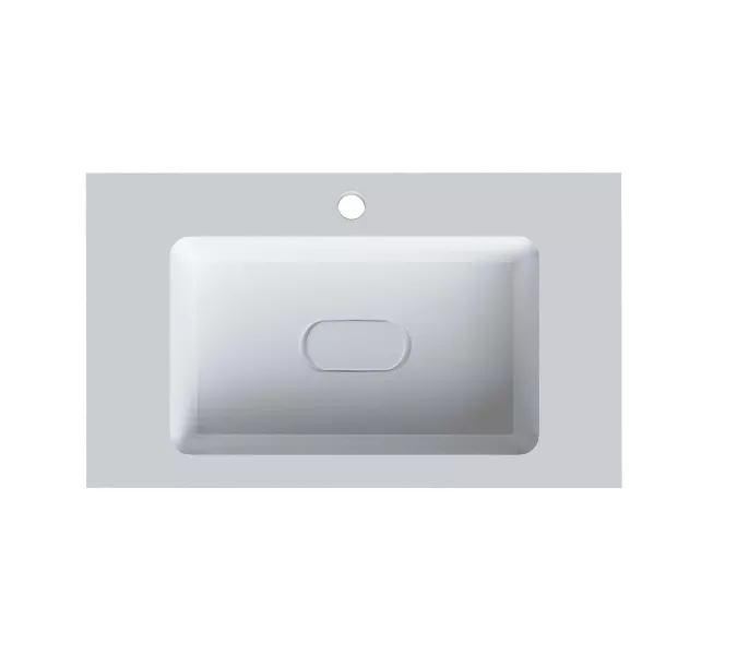 Раковина для ванной Uperwood Modul  белая глянцевая, Выбрать цвет: Белый, Выбрать размер: 80, изображение 3