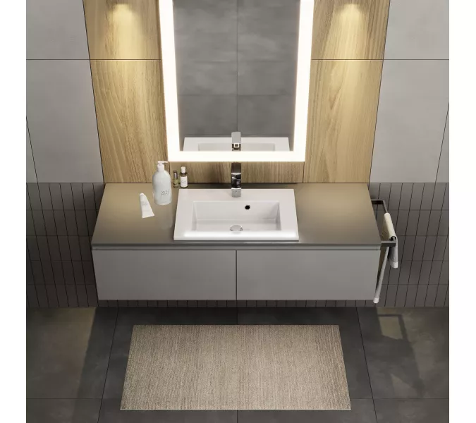 Раковина для ванной  Uperwood Aurora, белая глянцевая, Выбрать размер: 50, изображение 4