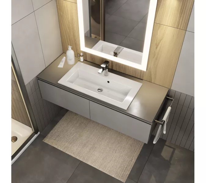 Раковина для ванной  Uperwood Aurora, белая глянцевая, Выбрать размер: 70, изображение 3