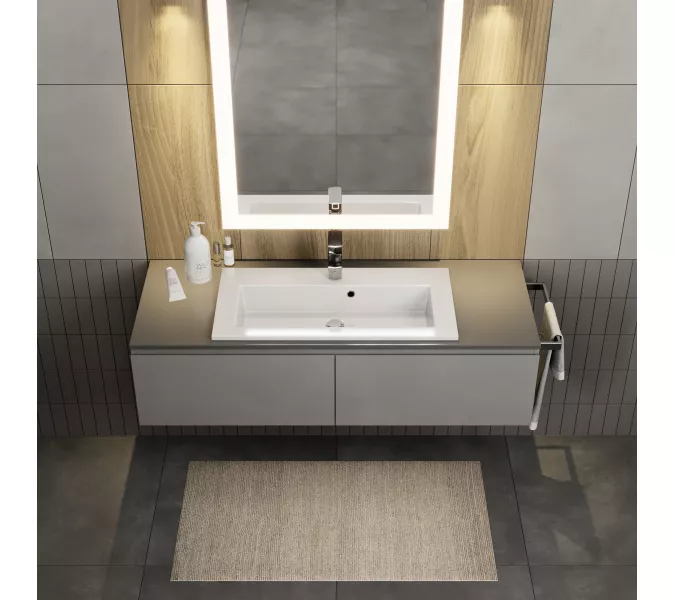 Раковина для ванной  Uperwood Aurora, белая глянцевая, Выбрать размер: 70, изображение 4