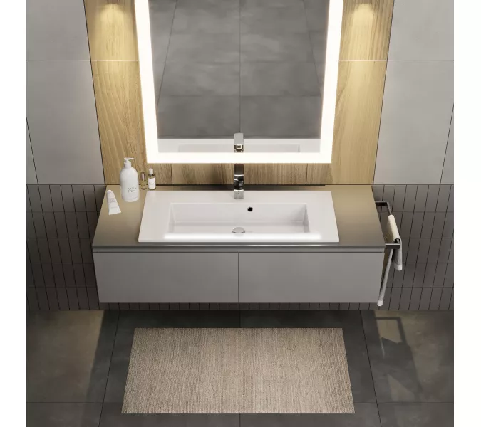 Раковина для ванной  Uperwood Aurora, белая глянцевая, Выбрать размер: 80, изображение 4