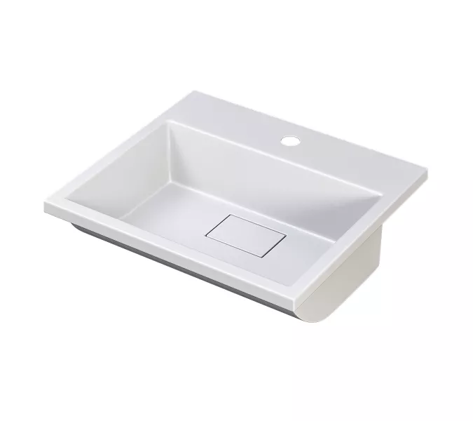 Раковина для ванной 50 см, Uperwood Barsa, белая глянцевая, Выбрать цвет: Белый, Выбрать размер: 50, изображение 2