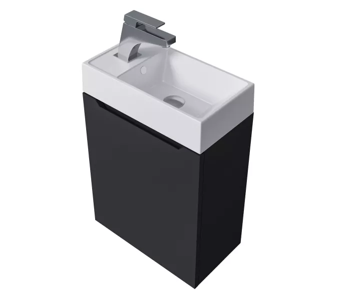 Раковина для ванной Uperwood Classic New, белая глянцевая, с накладкой для слива, Выбрать цвет: Белый, Выбрать размер: 40, изображение 7