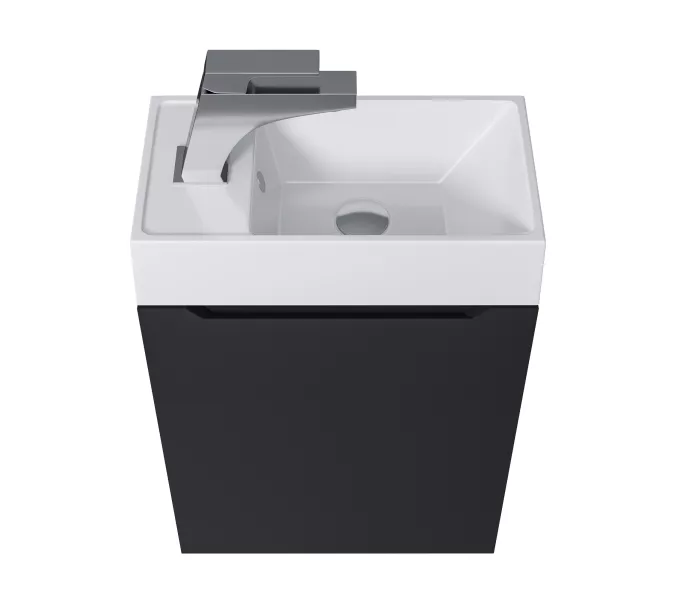 Раковина для ванной Uperwood Classic New, белая глянцевая, с накладкой для слива, Выбрать цвет: Белый, Выбрать размер: 40, изображение 8