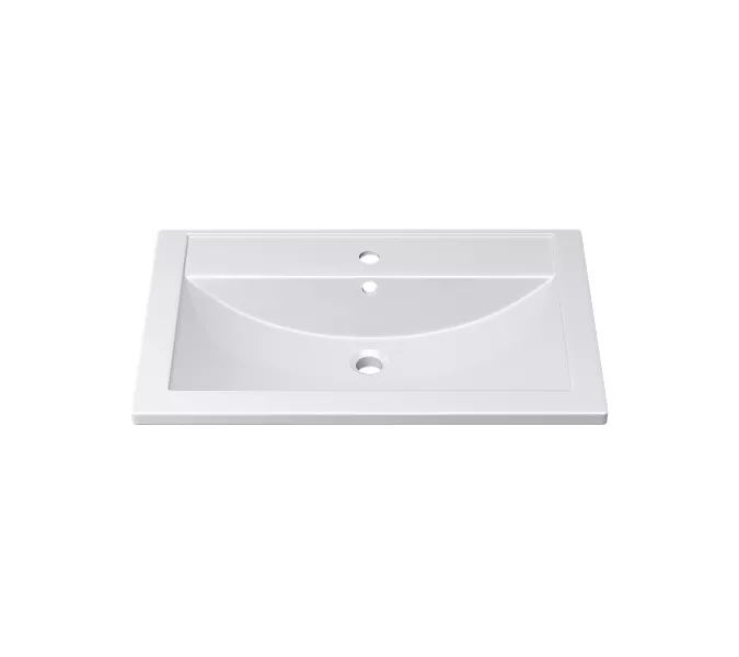 Раковина для ванной Uperwood Foster  белая глянцевая, Выбрать цвет: Белый, Выбрать размер: 70, изображение 2