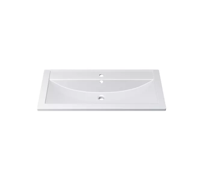 Раковина для ванной Uperwood Foster  белая глянцевая, Выбрать цвет: Белый, Выбрать размер: 90, изображение 2