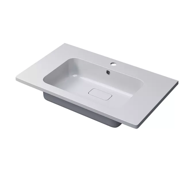 Раковина для ванной Uperwood Lagoon 80х48х14,2 см, белая глянцевая