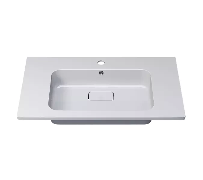 Раковина для ванной Uperwood Lagoon 80х48х14,2 см, белая глянцевая, изображение 2