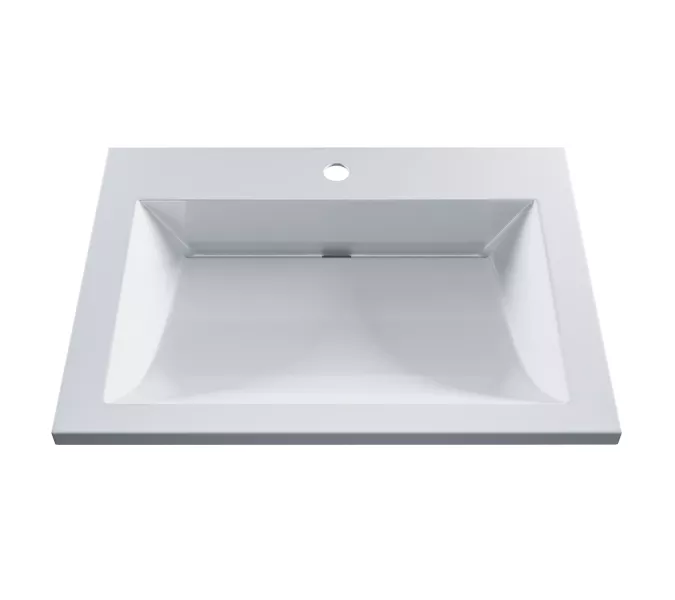 Раковина для ванной Uperwood Infinity, белая глянцевая, Выбрать цвет: Белый, Выбрать размер: 60, изображение 2