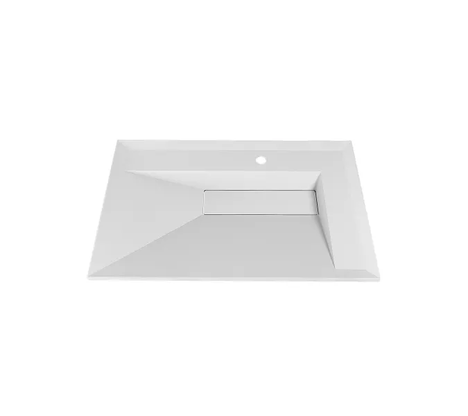 Раковина для ванной Uperwood Lotus Premium , белая глянцевая, Выбрать цвет: Белый глянцевый, Выбрать размер: 80, изображение 2