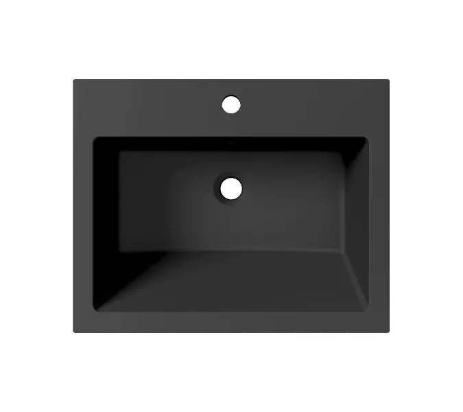 Раковина для ванной Uperwood Megan черная матовая, Выбрать цвет: Черный, Выбрать размер: 60