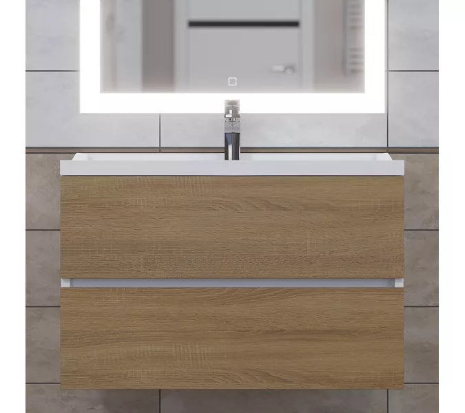 Раковина для ванной Uperwood Family, белая глянцевая, Выбрать цвет: Белый, Выбрать размер: 80, изображение 8