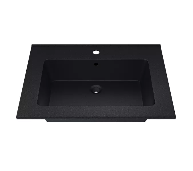 Раковина для ванной  Uperwood Parma Quartz, черная матовая, космос                  , Выбрать цвет: Космос, Выбрать размер: 65