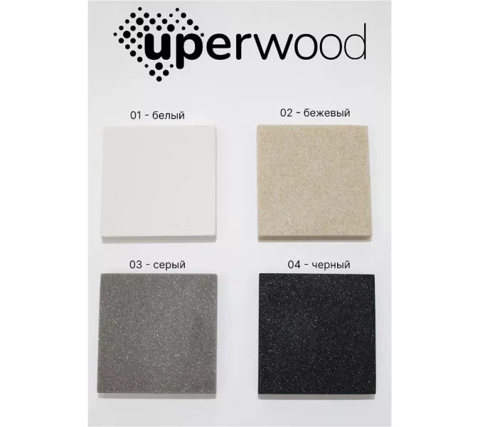Кухонная мойка кварцевая Uperwood Quartz Premium UPD-03-01, прямоугольная, белая, Выбрать цвет: Белый, изображение 3