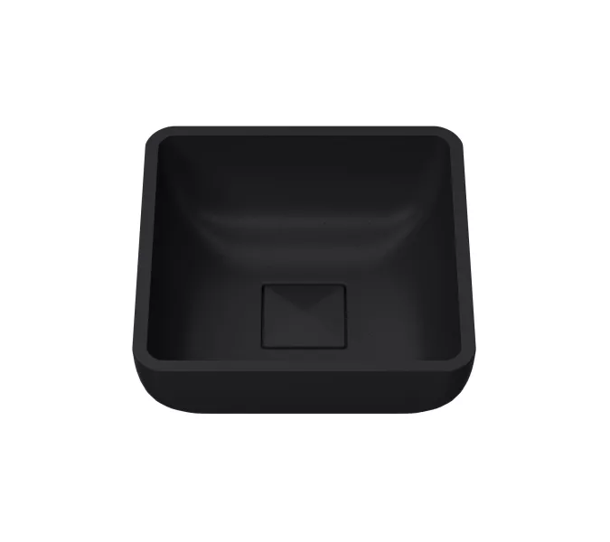 Раковина для ванной накладная Uperwood Florida квадратная, бетон, цвет черный, Выбрать цвет: Черный, изображение 2
