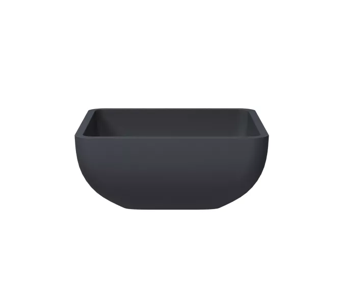 Раковина для ванной накладная Uperwood Florida квадратная, бетон, цвет графит, Выбрать цвет: Графит, изображение 3