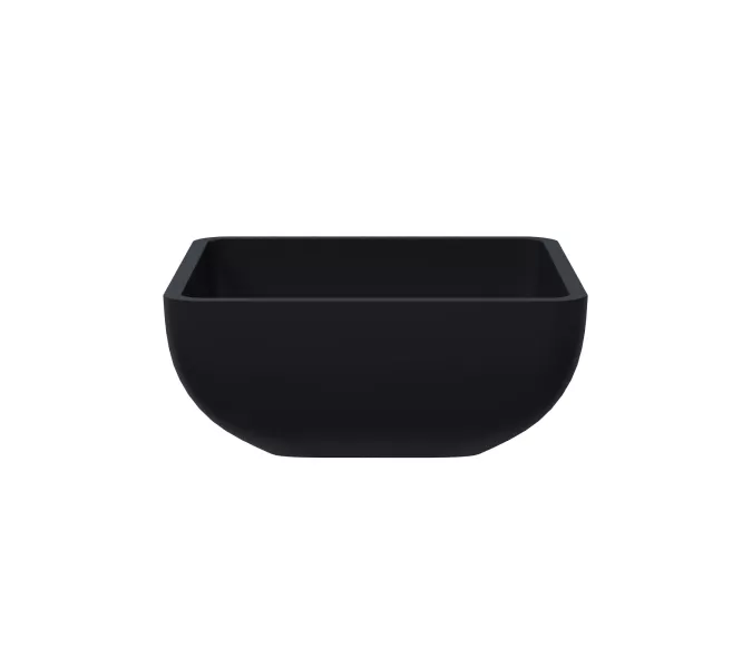 Раковина для ванной накладная Uperwood Florida квадратная, бетон, цвет черный, Выбрать цвет: Черный, изображение 3