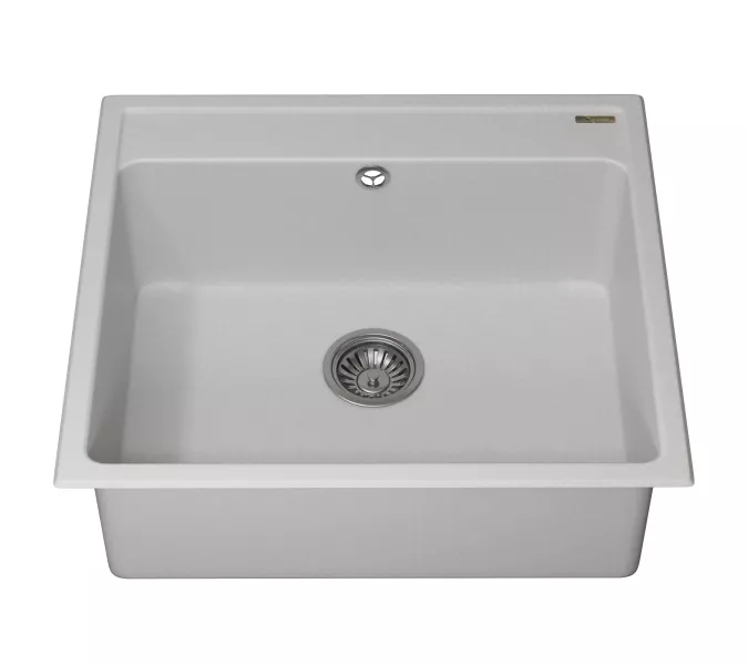 Кухонная мойка из искусственного камня Uperwood UPD-104, прямоугольная, цвет туман, Выбрать цвет: Туман