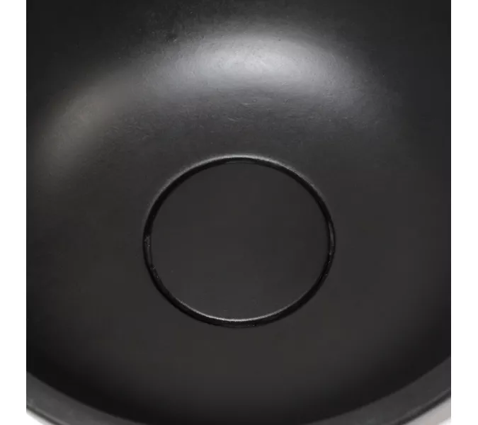 Раковина накладная бетонная Uperwood Belfast 30х30х13,5 см, круглая, черная, Выбрать цвет: Черный, изображение 3