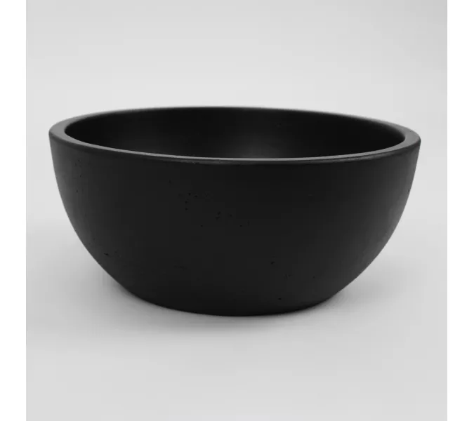 Раковина накладная бетонная Uperwood Belfast 30х30х13,5 см, круглая, черная, Выбрать цвет: Черный