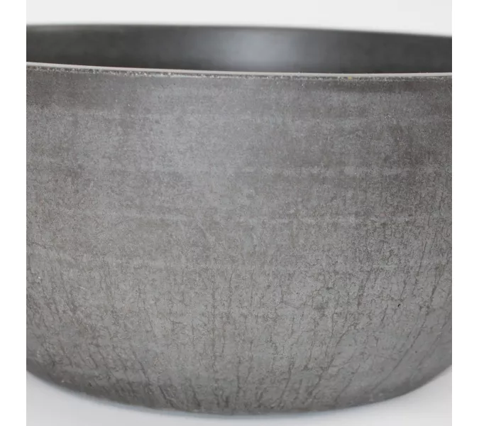 Раковина накладная бетонная Uperwood Belfast 30х30х13,5 см, круглая, графит, Выбрать цвет: Графит, изображение 2