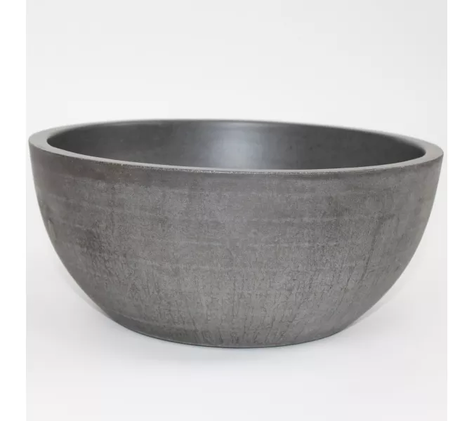 Раковина накладная бетонная Uperwood Belfast 30х30х13,5 см, круглая, графит, Выбрать цвет: Графит